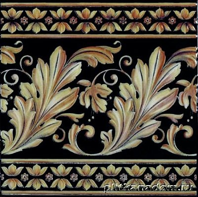 APE Ceramicas Lord 40101-0366 Majesty Negro Декор 20x20