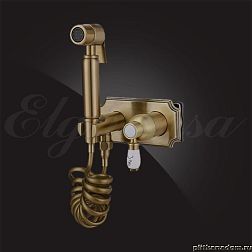 Elghansa Concealed 12C0884-Bronze (Set-49) Смеситель-моноблок для гигиенического душа ClassicLine
