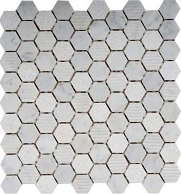 Primacolore Marmo MN152HXB Hexagon Мозаика 3,2х3,2 30х30 см