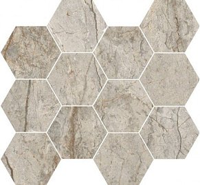 RHS Ceramiche (Rondine group) Canova J88877 Oxford Grey Lapp Мозаика 35х37 см