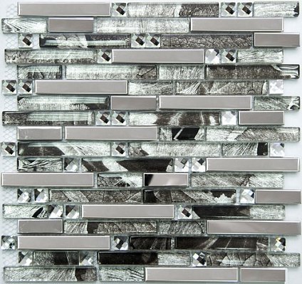 NS-mosaic Metal series MS-623 металл стекло Мозаика 29,5х30,5 см