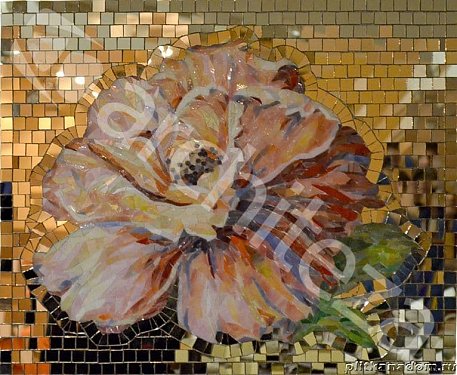 Architeza Панно Цветок на зеркале Худож. Панно из стекл.мозаики 44х54