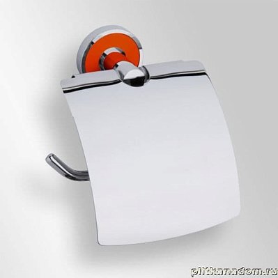 Bemeta Trend-i 104112018g Запасной держатель бумаги с крышкой, оранжевая основа