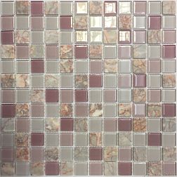NS-mosaic Exclusive series S-854 Стекло, камень Мозаика 29,8х29,8 (2,3х2,3) см