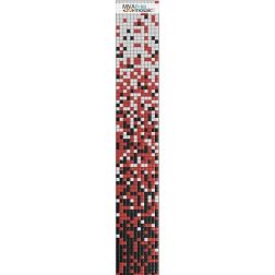 MVAPrintMosaic Растяжки 25RFL-S-171 Белый + Черный + Красный Мозаика 31,7х31,7 см (полоса 8 карт 31,7х31,7)
