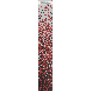 MVAPrintMosaic Растяжки 25RFL-S-171 Белый + Черный + Красный Мозаика 31,7х31,7 см (полоса 8 карт 31,7х31,7)
