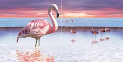 Ceramica Classic Flamingo Панно 50x100 см