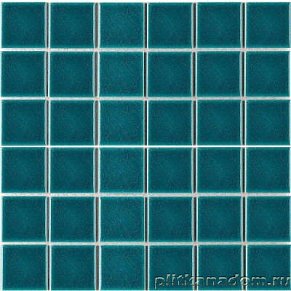 Starmosaic Homework Crackle Green Glossy (LWWB80081) Зеленая Глянцевая Мозаика 30,6х30,6 (4,8х4,8)