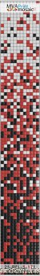 MVA-Mosaic 25RFL-S-171 Стеклянная мозаика растяжка 223х31,7 (2,5х2,5)