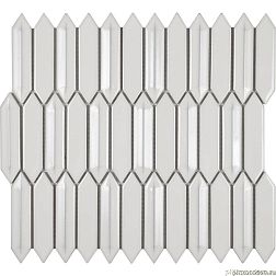 Imagine Mosaic KPK3-4R Белая Глянцевая Мозаика из керамики 28,5х31,2 (2,2х11,7) см