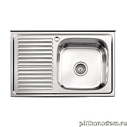 Sinklight Кухонная мойка накладная 8050 L-R с крылом, толщина 0,4 мм, глубина чаши 160 мм 80х50