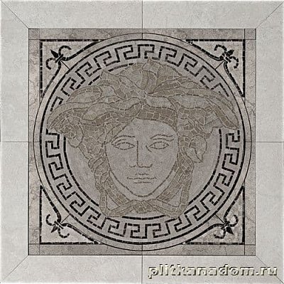 Gardenia Versace Palace Riv. 8953 White-Black Rosoni Панно керамика 50х50