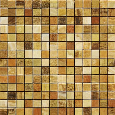 Bertini Mosaic Мозаика из мрамора Wood-Grain Yellow Мозаика 2х2 сетка 30,5х30,5