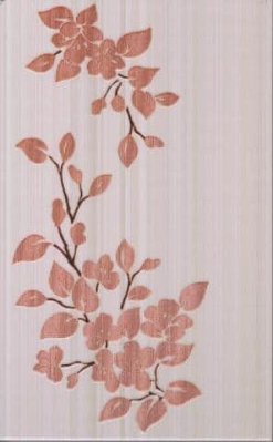 Нефрит Кензо Цветы терракотовый на светлом Декор 40х25