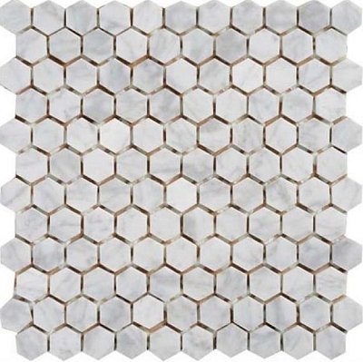 Primacolore Marmo MN152HMA Hexagon Мозаика 2,5х2,5 30х30 см