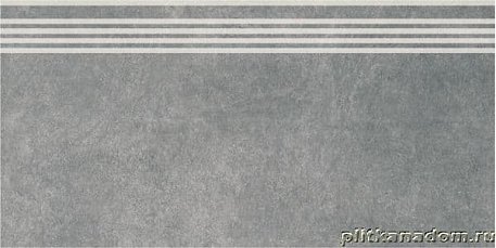 Керама Марацци Королевская дорога Керамогранит обрезной серый темный SG614600R-GR Ступень 30х60 см