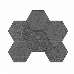 Estima Luna LN03-TE03 Anthracite Hexagon Серая Мозаика 25х28,5 см