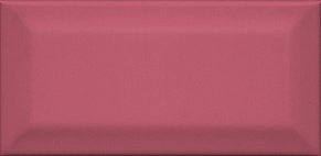 Керама Марацци Клемансо 16056 Настенная плитка розовый грань 7,4х15 см