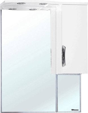 Bellezza Лагуна-65 Зеркало-шкаф Белый, встроенный светильник, правый