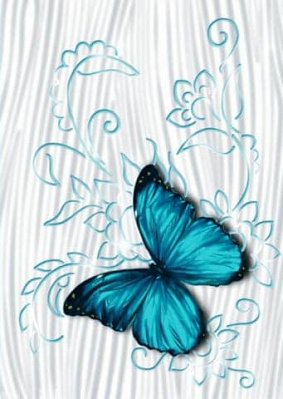 Керабел (Брестский КСМ) Лацио Вставка бабочка голубая 5ДС1 1 сорт 25х35