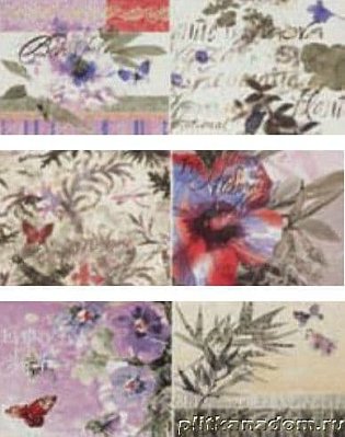 Sanchis Azulejos Bloom Mariposas Multi Декор 20x50