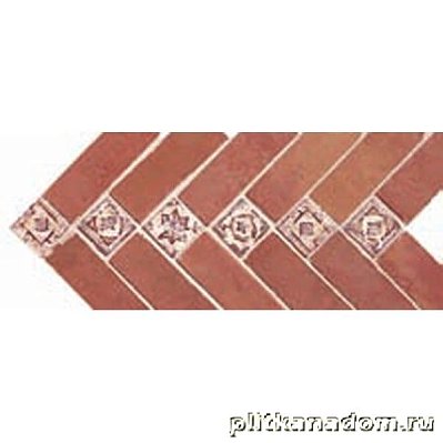 Cedir Soleado Fregio Spina Terracotta (SOL21) Напольная плитка 16,6x33,3