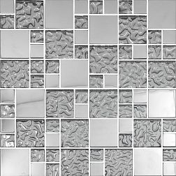 Decor-mosaic Фантазия MDF-49 Мозаика (прозрачное стекло с напылением + металл) 30х30 см