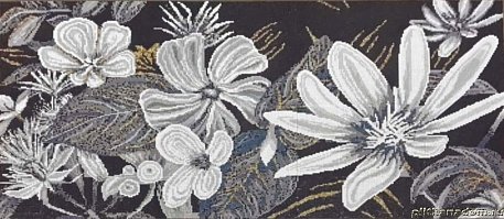 Альзаре Панно Цветы 1 Мозаика 199,7x385,5 (1х1)