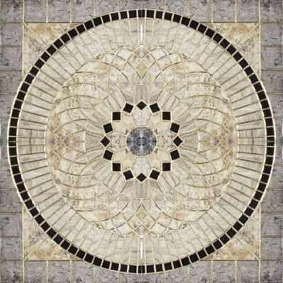 Infinity Ceramic Tiles Rimini Roseton Gris Декор 120x120