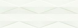Tubadzin Tonara White Satin A Str Белая Структурированная Настенная плитка 32,8x89,8 см