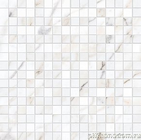 Allmarble Wall Golden White Mosaico Lux M8H5 Мозаика 40x40 см
