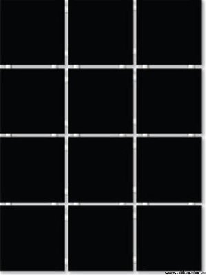 Конфетти черный 1149T полотно 30х40 из 12 частей (9,9х9,9)