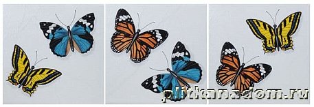 Jasba Butterfly Atelier 2 Бабочки Декор 10х10 (3 шт в упак.)