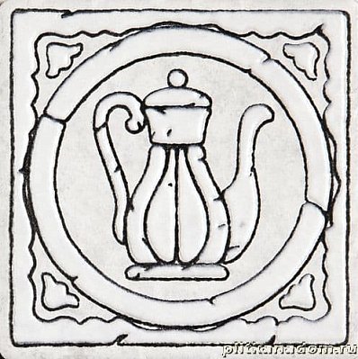 Керама Марацци Ницца светло-серый 1722 Декор настенный 9,9x9,9