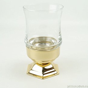 Stil Haus Marte, настольный стеклянный стакан, золото, MA10AP(16)
