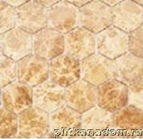 Caramelle Pietrine Hexagonal Emperador light MAT hex Мозаика 29,5x30,5х6 (1,8x3) см