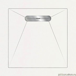 Aquanit Envelope Душевой поддон из керамогранита, цвет Aqua Beyaz, 90х90