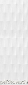 Плитка Meissen Trendy рельеф пики белый 25х75 см