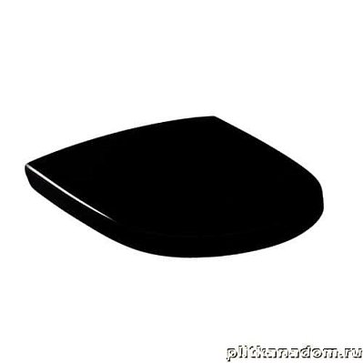 Gustavsberg Artic 9M16S136 Сиденье из жесткого пластика, черного цвета с функцией soft closing  (плавное опускание)
