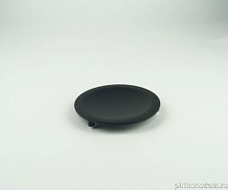 Surya Metall, круглая металлическая мыльница на ножках 11х11 см, черный матовый, 9913/MB