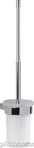 Gedy Canarie, настенный стеклянный ёрш с тепескопической ручкой, хром, A233/03(13)