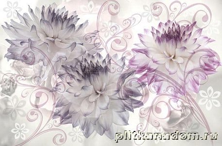 Azuliber Gloss Conjunto Infinity Crisantemos Панно 40х60 (из 2-х штук)