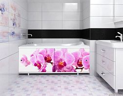 Метакам Ультралегкий Арт Экран под ванну 1,5 м Дикая орхидея