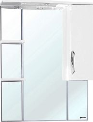 Bellezza Лагуна-75 Зеркало-шкаф Белый, встроенный светильник, правый
