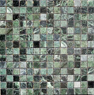 Bertini Mosaic Мозаика из мрамора Dark Green Мозаика 2х2 сетка 30,5х30,5