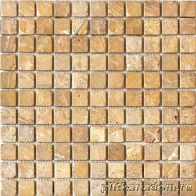 Colori Viva Golden Travertin Mos.Nat. Мозаика 2,5x2,5 30,5x30,5