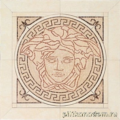 Gardenia Versace Palace Pav.14231 Rosa-Almond Medusa Панно керамика 41х41