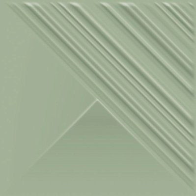 Paradyz Feelings Green Structure Shiny Зеленая Глянцевая Структурированная Настенная плитка 19,8x19,8 см