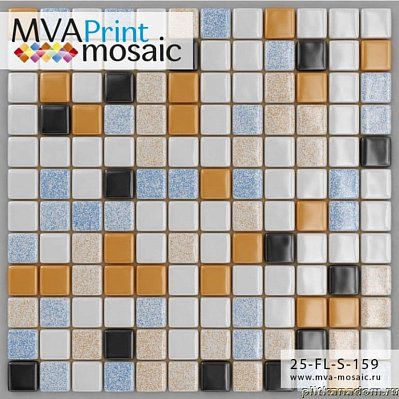 MVA-Mosaic 25ST-S-159 Стеклянная мозаика 31,7x31,7 (2,5х2,5)