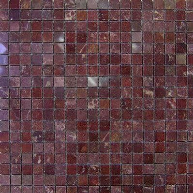 Premium Marble Чистые цвета Rosso Oliva Polished Мозаика 1,5x1,5 29,7x29,7